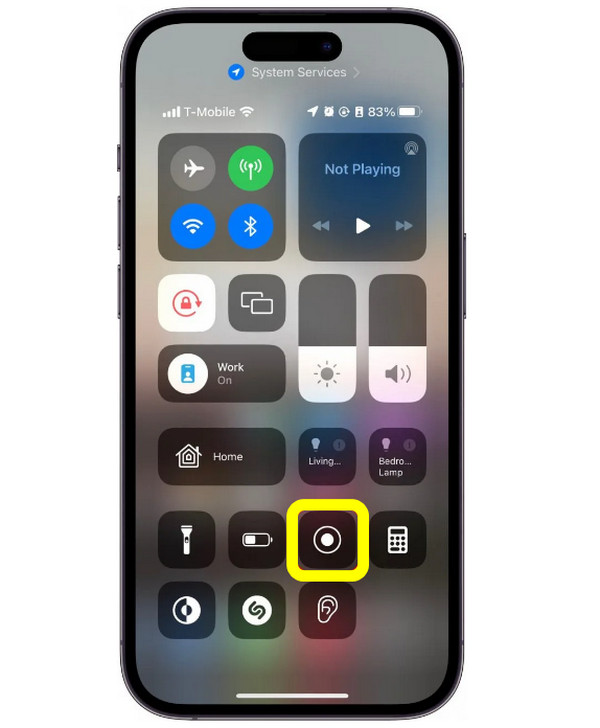 Skrin Rakaman iPhone dalam Mod Tidur