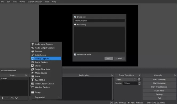 Osservazione del display