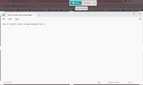 Avvia lo strumento di cattura