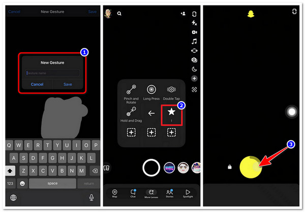 Spill inn Snapchat med AssistiveTouch