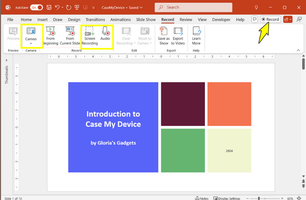 Записать PowerPoint как видео