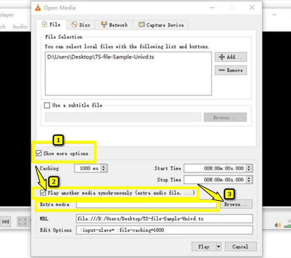 Synchronisation audio et vidéo avec VLC