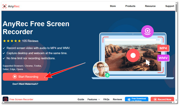 AnyRec Klikk Start Opptak