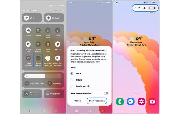Bildschirmaufnahme Samsung Neu