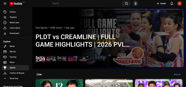 Youtube Watch Sports Online Free