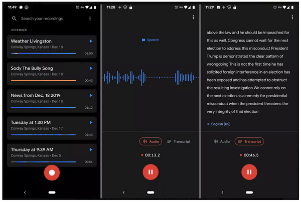 Grabadora de acciones de Android