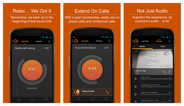Cogi - Aplicación de grabación inteligente que guarda momentos clave