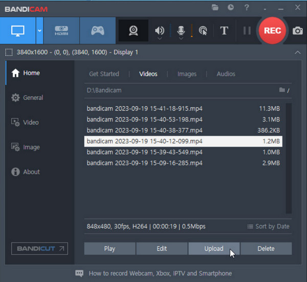 Bandicam è il miglior programma per registrare lo schermo.
