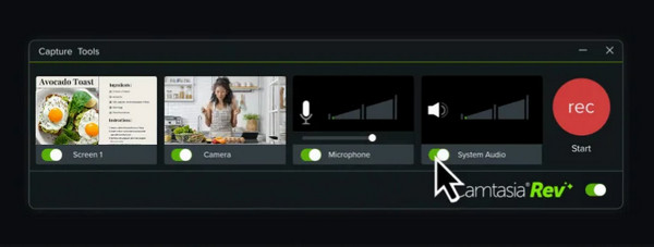 Camtasia è il miglior programma per registrare lo schermo.