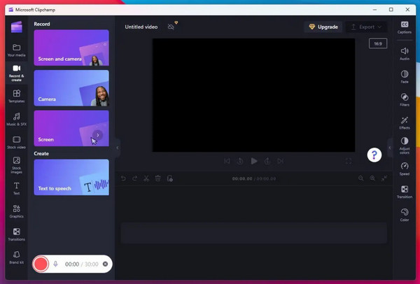 Clipchamp: il miglior programma per registrare lo schermo.