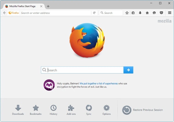 Firefox-grensesnitt