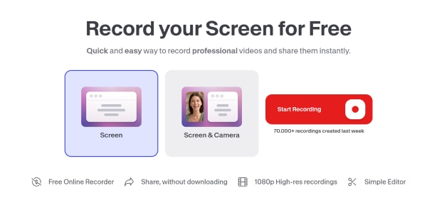 Grabador de pantalla gratuito VEED