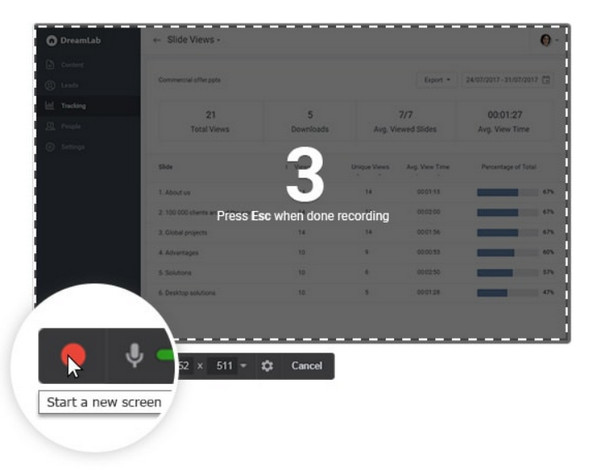 iSpring Câmera Gratuita Iniciar Gravação