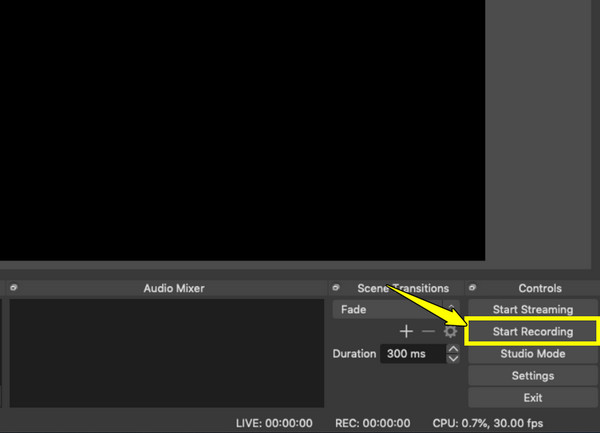 Obs Iniciar Gravação