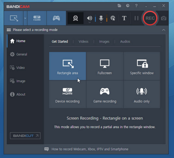 Bandicam-kokousten tallennussovellus