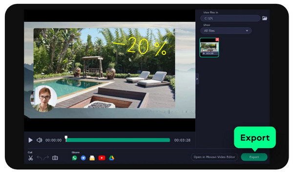 Movavi eksportopptak