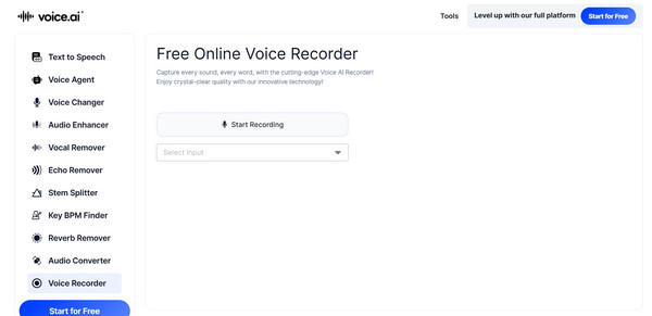 Máy ghi âm trực tuyến Voice.ai