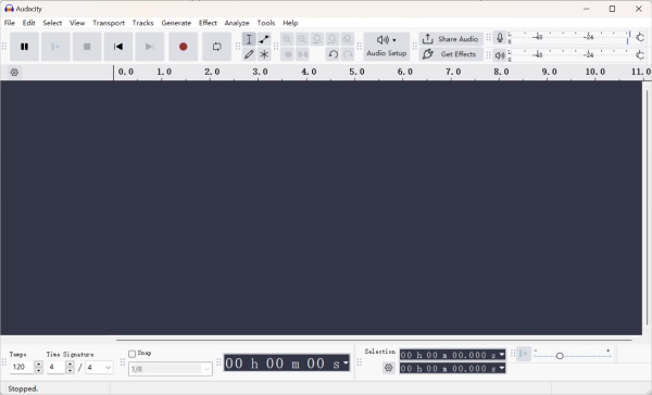 audacity-Oberfläche