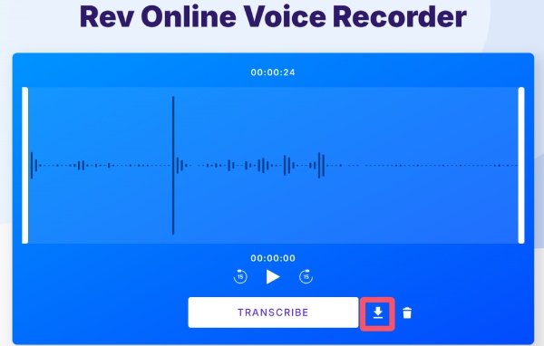 Aufnahme speichern Rev