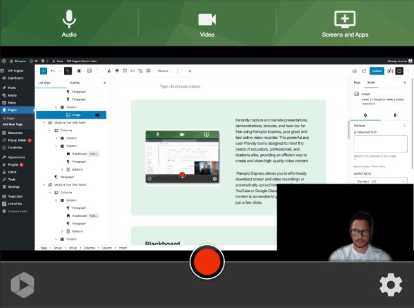 Videoopptaksprogramvare Panopto
