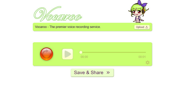 Vocaroo Felvétel mentése és megosztása