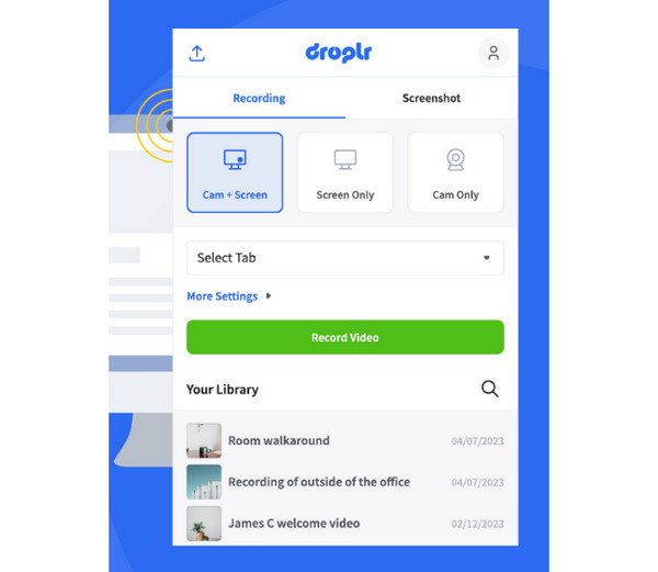 Rejestrator internetowy Droplr