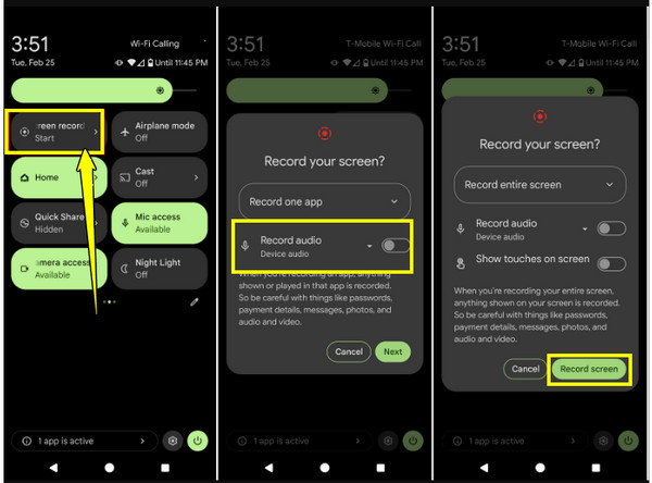 Android-inspelning av Whatsapp-samtal