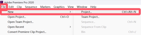Vytvořit projekt Adobe