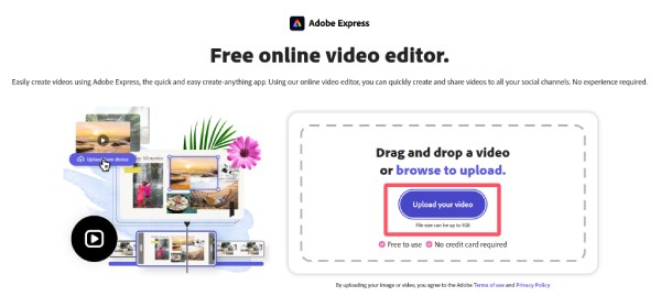 Nahrát video Adobe Express