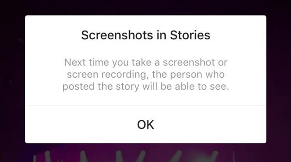 Screenshot Instagram Story Notifications