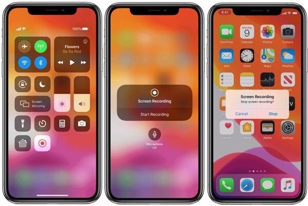 iPhone 12'de Ekran Kaydı'nı başlat