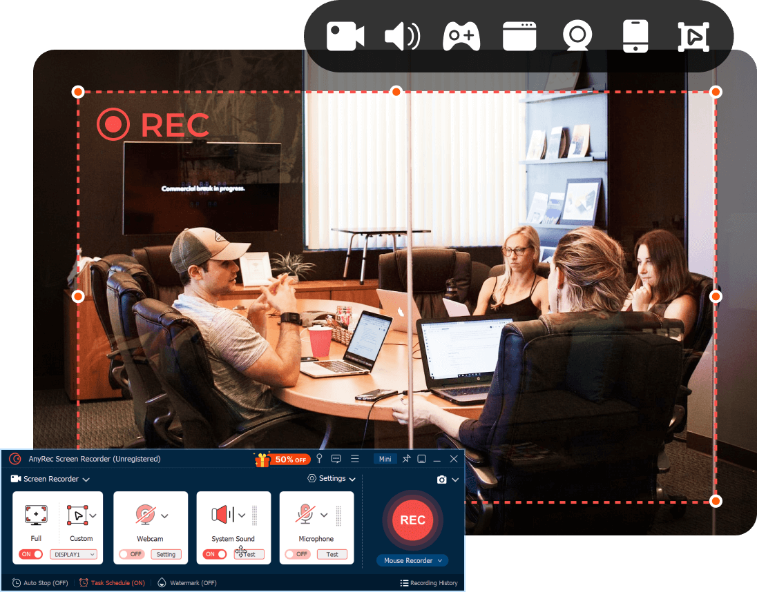 Slika bannera Anyrec Screen Recorder