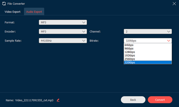 Audio Bitrate