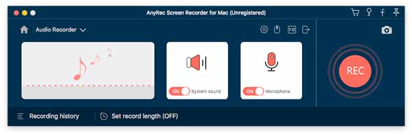 Registratore audio per Mac