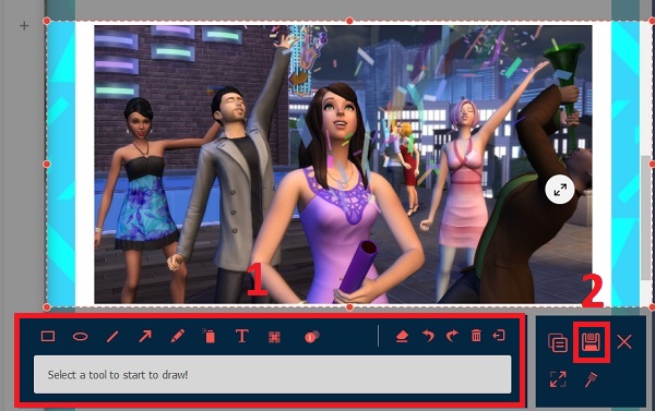 Modifier et enregistrer la capture d'écran des Sims 4