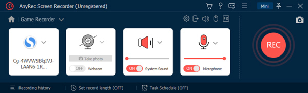 قم بتمكين Webcam Audio