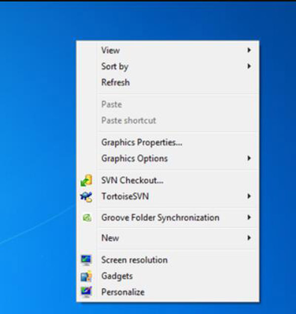 Personalize Button on Windows