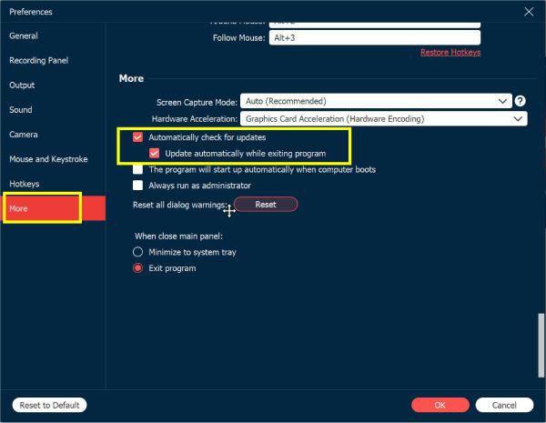 Kemas kini secara automatik