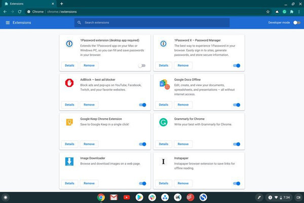 Chrome הרחבות Chromebook
