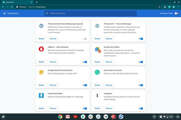 Chrome 擴展程序 Chromebook