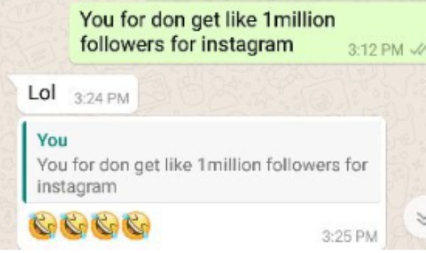 WhatsAppの通常チャット