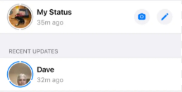 WhatsAppステータス