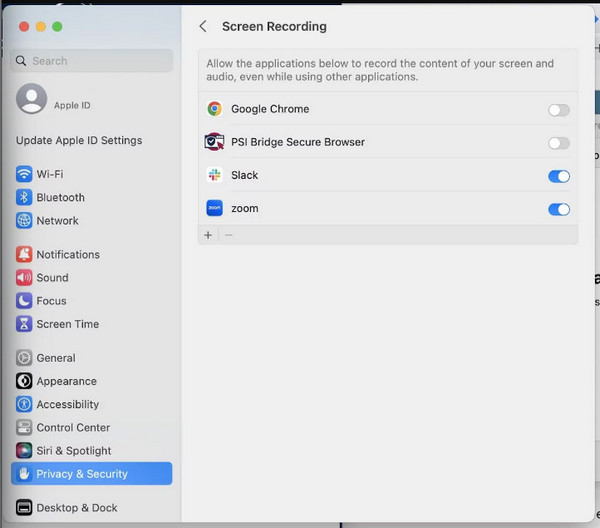Kayıt için uygulama izinlerini kontrol edin.