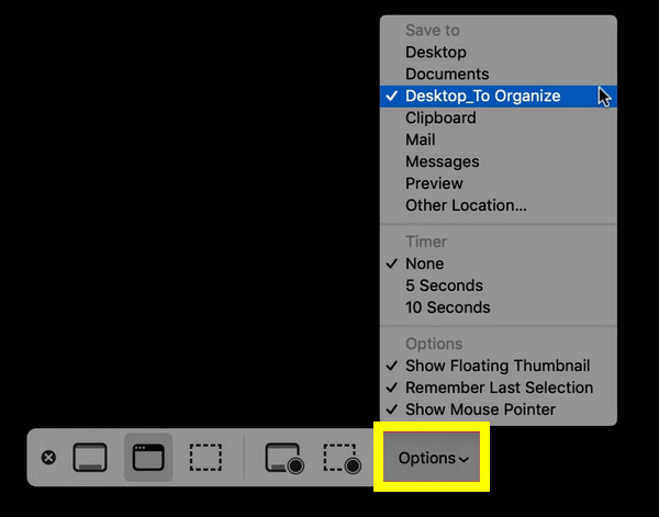 Ekran görüntüsünün kaydedileceği konumun geçerli olduğundan emin olun.