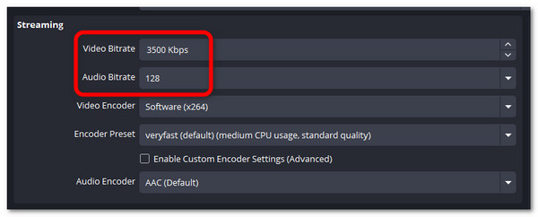 Obs Set Audio Bitrate