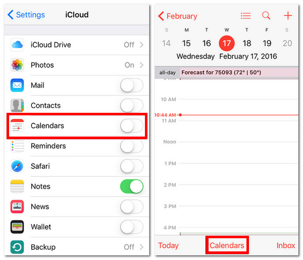 Ativar sincronização do iPhone
