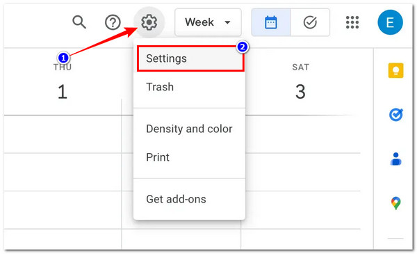 Selecione Configurações