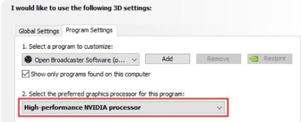 Høy ytelse Nvidia