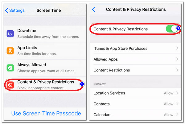 Απενεργοποίηση περιορισμών χρόνου οθόνης