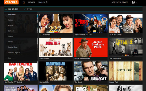 Alternative la Crackle Bflix